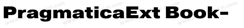 PragmaticaExt Book字体转换
